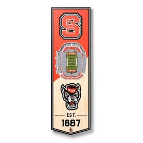YouTheFan NC State Wolfpack 6"x19" 3D Stadium View Banner