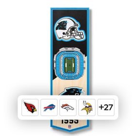 YouTheFan NFL 6" x 19" 3D Stadium View Banner