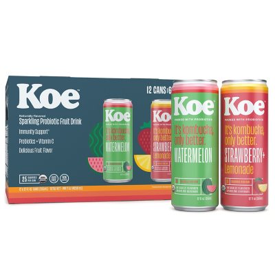 Koe Organic Kombucha Variety Pack (12 fl. oz., 12pk.) - Sam's Club