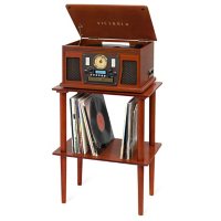 Victrola Navigator Bluetooth Record Player with Matching Record Stand