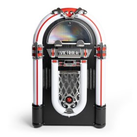 Victrola Mayfield Bluetooth Full-Size Jukebox (Free Vinyl with Redemption Code)