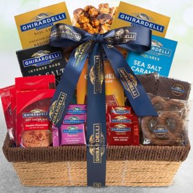 Deluxe Ghirardelli Chocolate Delights Gift Basket