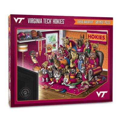 NCAA Purebred Fans 500pc Puzzle - 'A Real Nailbiter' - Virginia Tech Hokies:- Virginia Tech Hokies