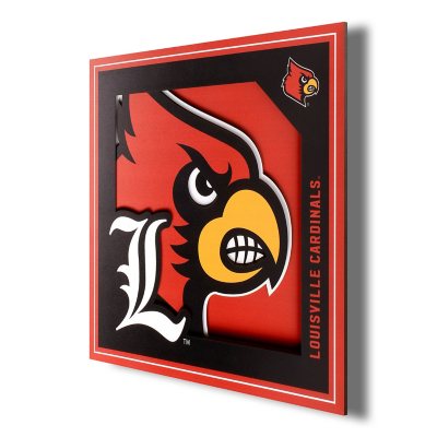 3D Logo Series Wall Art - 12x12 - Louisville Cardinals:- Louisville Cardinals