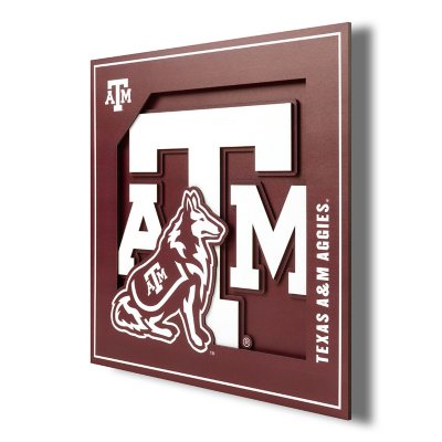 3D Logo Series Wall Art - 12x12 - Texas A &amp; M Aggies:- Texas A &amp; M Aggies
