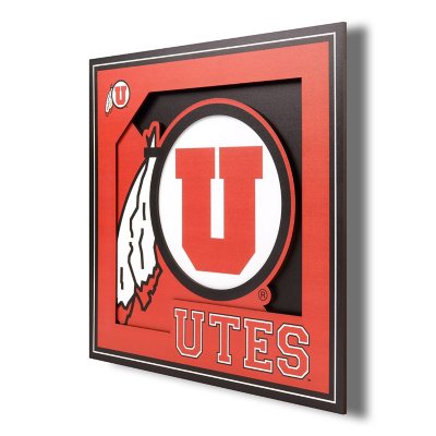 3D Logo Series Wall Art - 12x12 - Utah Utes:- Utah Utes