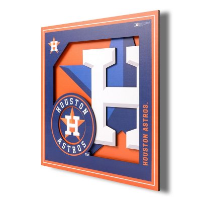3D Logo Series Wall Art - 12x12 Houston Astros
