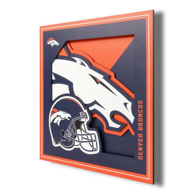 NFL 3D Logo Wall Art 12X12 - Denver Broncos