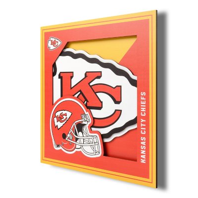 NFL 3D Logo Wall Art 12X12 - Kansas City Chiefs