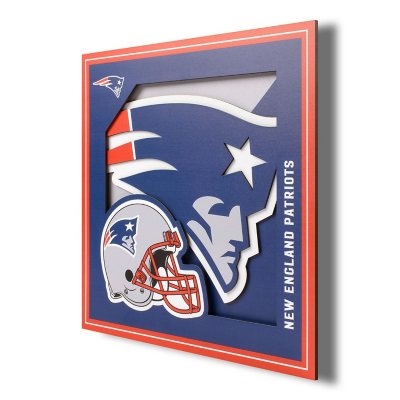 NFL 3D Logo Wall Art 12X12 - New England Patriots