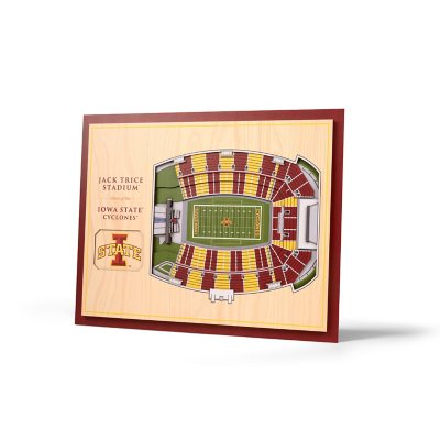 YouTheFan Iowa State Cyclones 17'x13' 3D 5 Layer Stadium View Wall Art