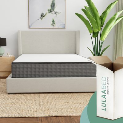 LulaaBED 12″ Soft & Firm Flippable Premium Gel Memory Foam Queen Mattress