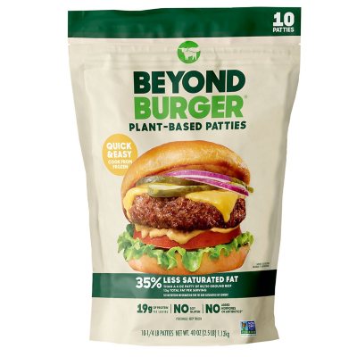 Beyond Meat Plant-Based Burger Patties, Frozen (10 ct.) - Sam's Club