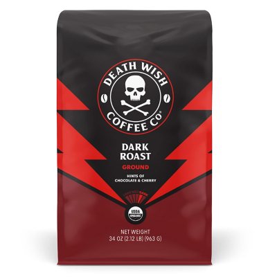 Death Wish Dark Roast Ground Coffee (34 oz.) - Sam's Club