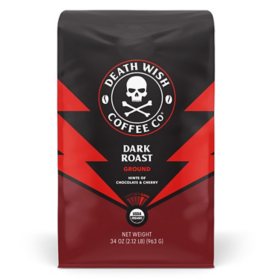 Death Wish Dark Roast Ground Coffee  (34 oz.)