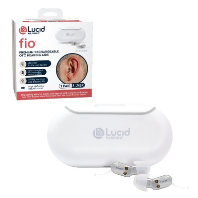 Lucid Hearing OTC fio Rechargeable In-The-Canal Hearing Aid Pair