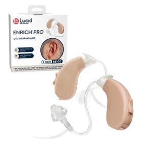 Lucid Hearing OTC 10082 Enrich Pro Behind-The-Ear Hearing Aid Pair