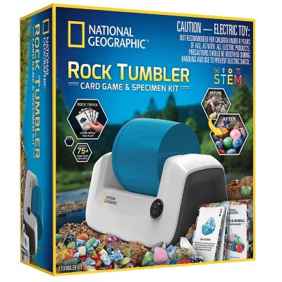 National Geographic Rock Tumbler, Card Game and Specimen Kit