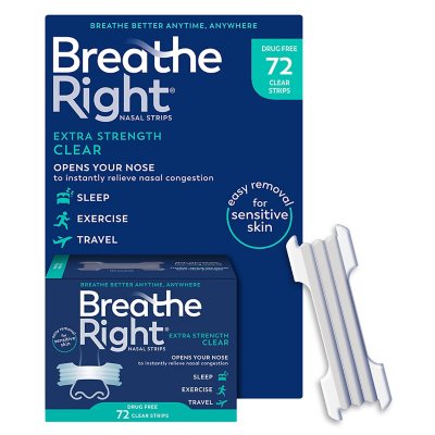 Breathe Right Clear Nasal Strip Large 30 pack