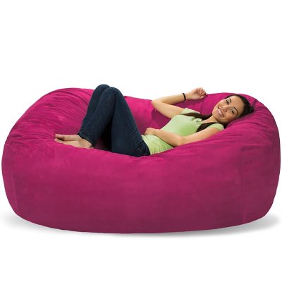 Comfy Sacks 6' Memory Foam Bean Bag Lounger (Assorted Colors) - Sam's Club