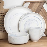 Stone Lain Everly Porcelain 24-Piece Round Dinnerware Set (Assorted Colors)