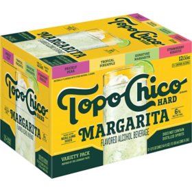 Topo Chico Hard Margarita Ready To Drink Variety Pack, 12 fl. oz. can, 12 pk.