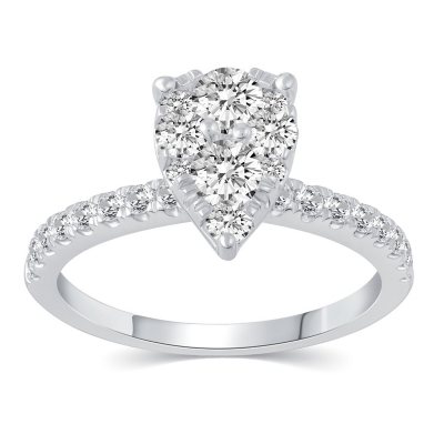 Sam's club pear deals shaped diamond ring