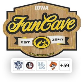 YouTheFan NCAA Fan Cave Sign, Assorted Teams