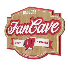 YouTheFan Wisconsin Badgers 17"x12.5" 3D Multi-Layered Fan Cave Sign