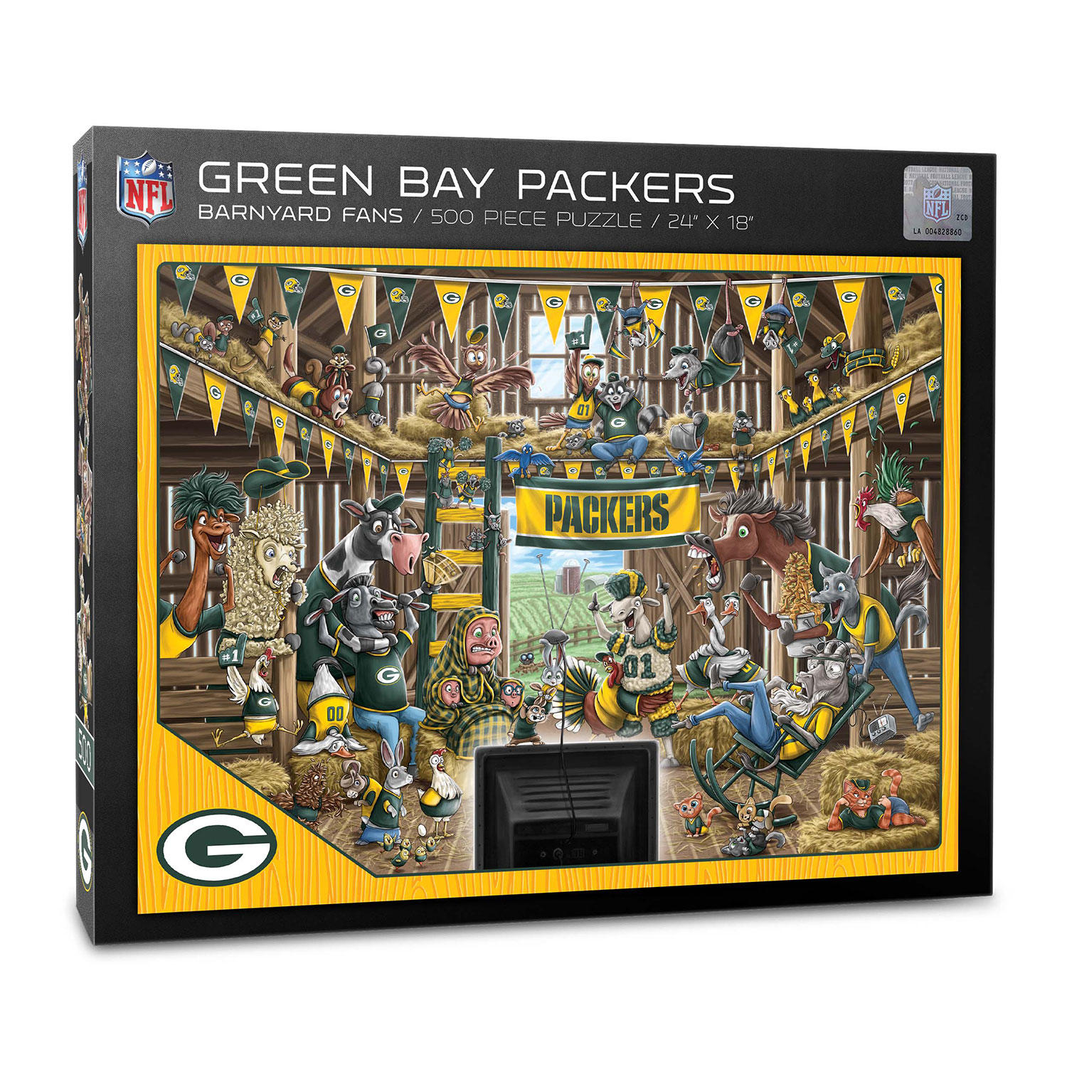 NFL Barnyard Fans 500pc Puzzle - Green Bay Packers
