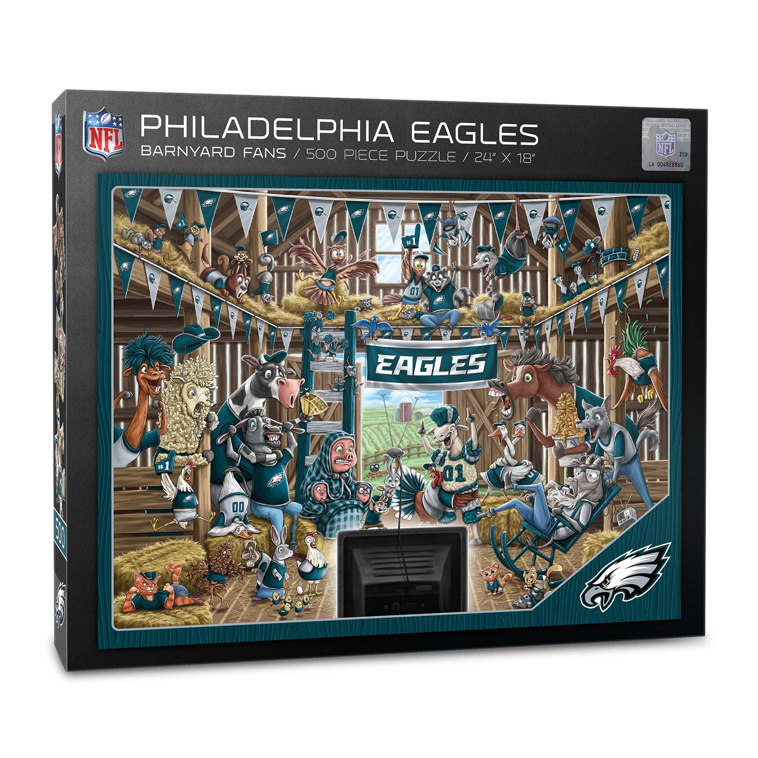 NFL Barnyard Fans 500pc Puzzle - Philadelphia Eagles