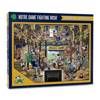 NCAA Barnyard Fans 500pc Puzzle - Notre Dame Fighting Irish:- Notre Dame Fighting Irish