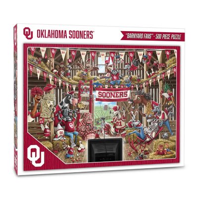 NCAA Barnyard Fans 500pc Puzzle - Oklahoma Sooners:- Oklahoma Sooners