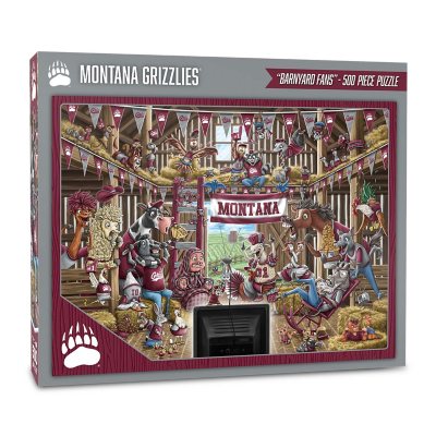 NCAA Barnyard Fans 500pc Puzzle - Montana Grizzlies:- Montana Grizzlies