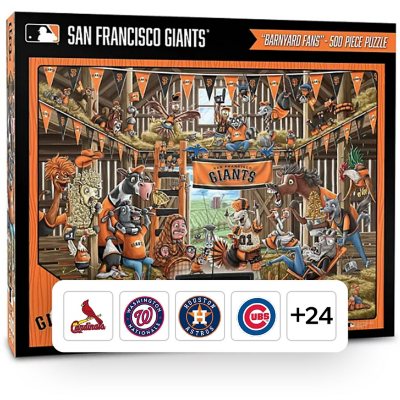 MLB Barnyard Fans 500pc Puzzle - Houston Astros:- Houston Astros