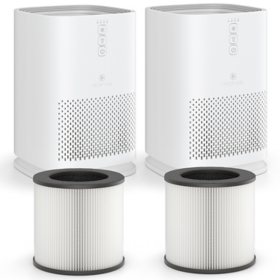 Medify Air MA-14 Purifier with H13 HEPA Filter | White | 2 Pack |  Extra Filter