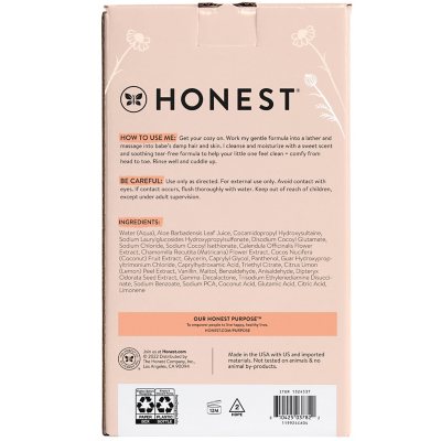 The Honest Company Baby Shampoo + Body Wash, Comfort Sweet Cream, 10 fl.  oz. 