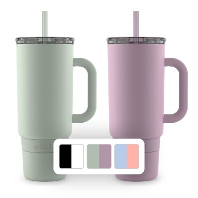 (incomplete One doesn’t bring a cover)Ello Port 40-oz. Stainless Steel Tumbler with Handle, 2-Pack, 