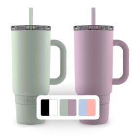 Ello Port 40-oz. Stainless Steel Tumbler with Handle, Assorted Colors, 2 pk.