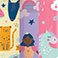 Animal, Princess & Unicorn, variant on Ello Kids Bop 12 oz Tritan Tumbler, 3 Pack, Choose Color
