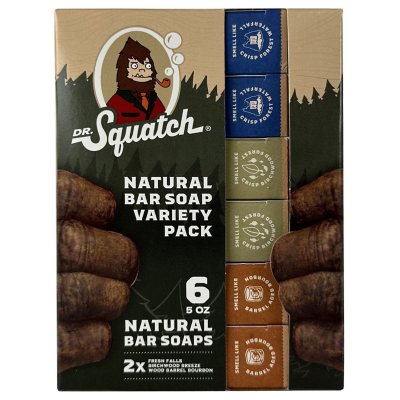 Dr. Squatch Men's Soap Variety 4 Pack - Men's Natural Bar Soap