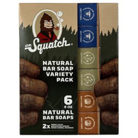 Dr. Squatch All Natural Bar Soap for Men with Heavy Grit, 3 Pack, Pine  TarSOAP BARS PINE TAR - 3 PK