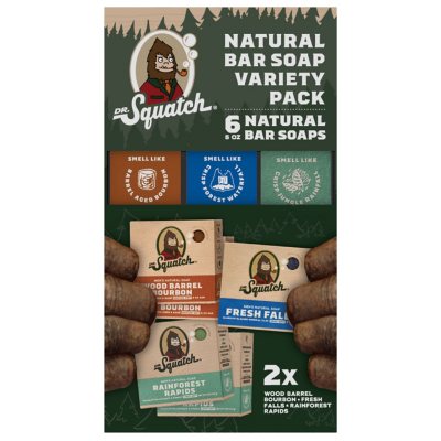 Dr. Squatch Natural Bar Soap, Variety Pack (5.0 oz., 6 pk.) - Sam's Club