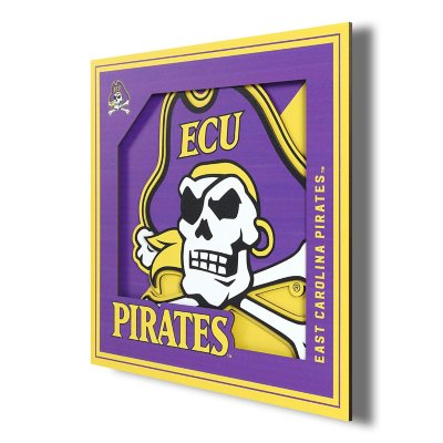 3D Logo Series Wall Art - 12x12 - East Carolina Pirates:- East Carolina Pirates