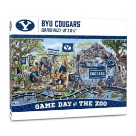 YouTheFan NCAA Game Day At The Zoo 500pc Puzzle, Assorted Teams