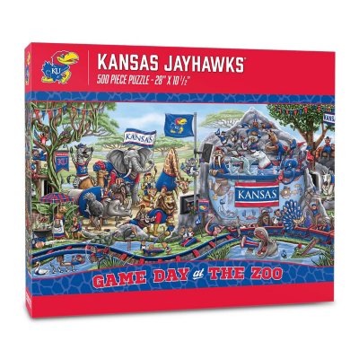 NCAA Game Day At The Zoo 500pc Puzzle - Kansas Jayhawks:- Kansas Jayhawks