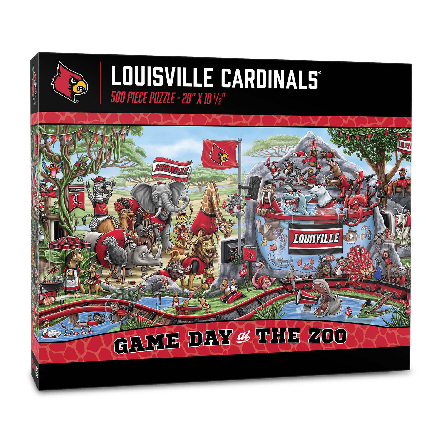 NCAA Game Day At The Zoo 500pc Puzzle - Louisville Cardinals