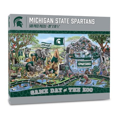NCAA Game Day At The Zoo 500pc Puzzle - Michigan State Spartans:- Michigan State Spartans