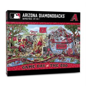 YouTheFan MLB Game Day At The Zoo 500pc Puzzle (Assorted Teams)