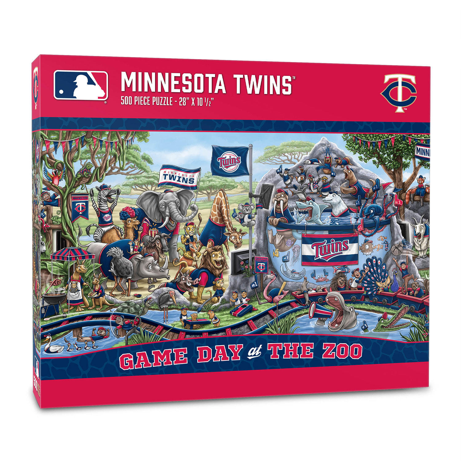 MLB Game Day At The Zoo 500pc Puzzle - Minnesota Twins